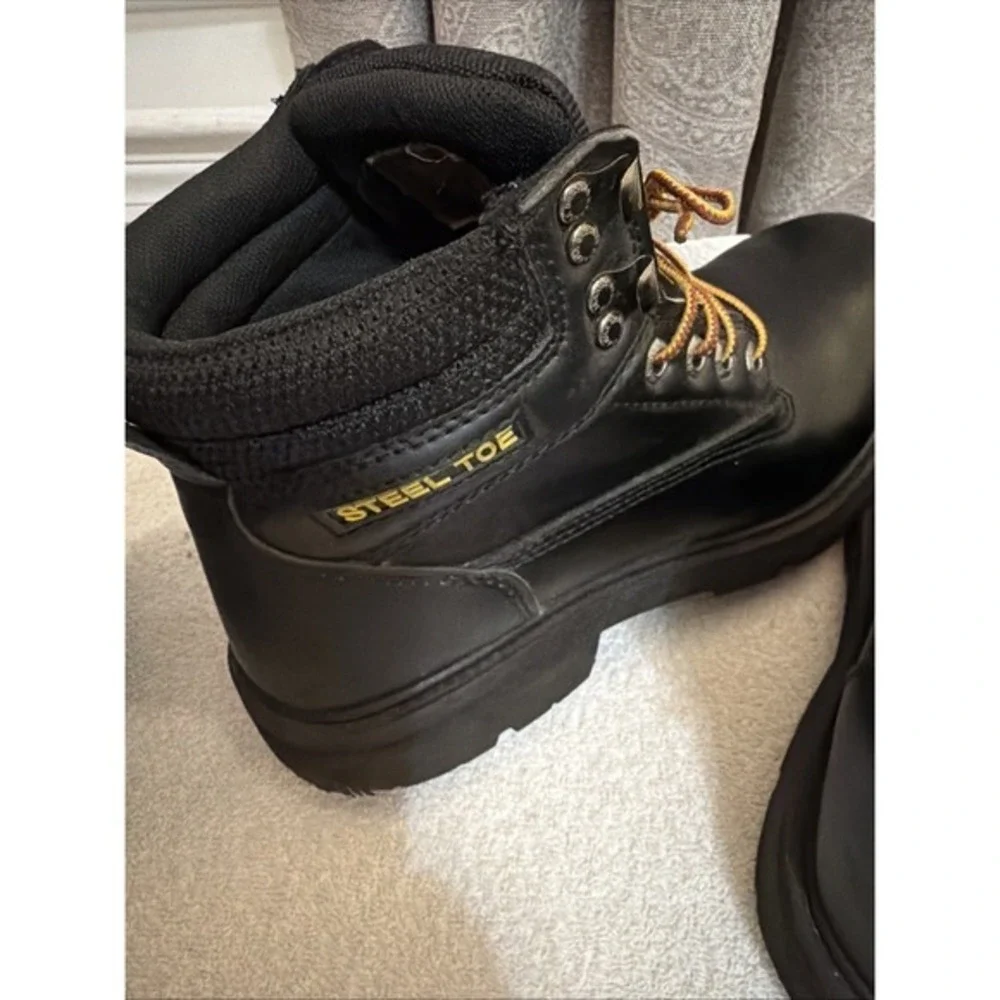 Brahma Steel Toe Men's Boots Black‎ Tie 10W 1713